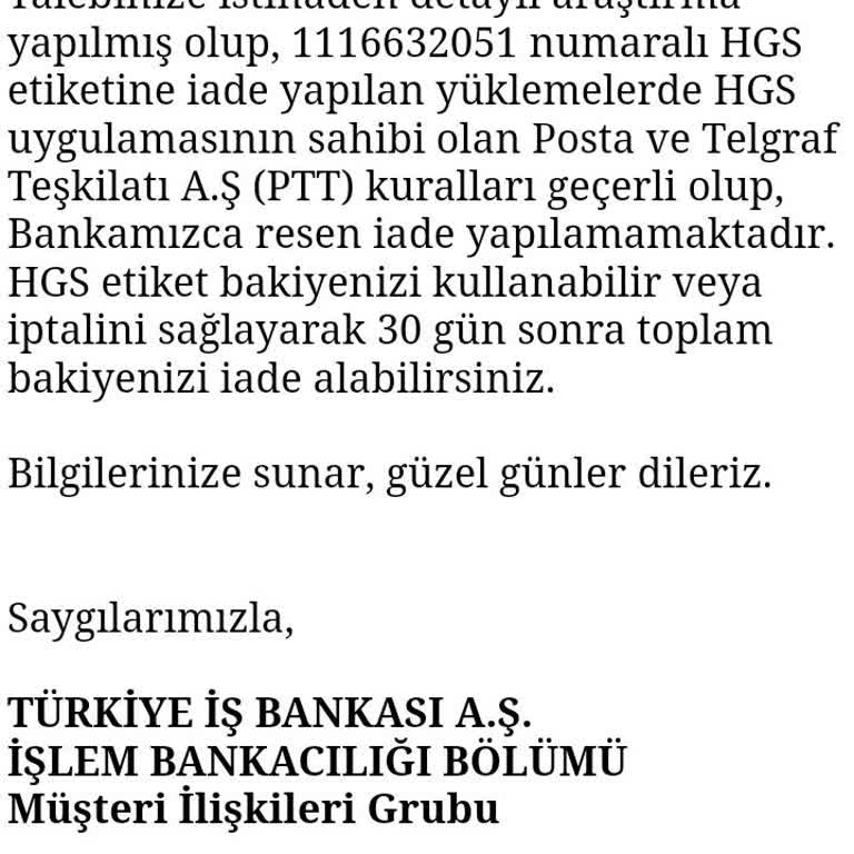 Yanlış HGS Kesintileri Ve İade Sorunu
