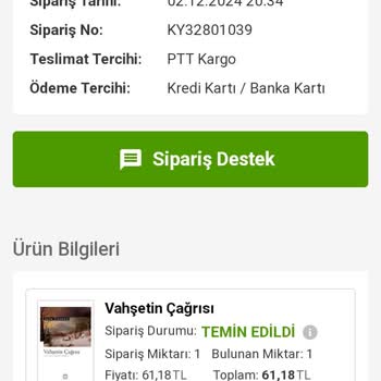 Kitaplarımın Kayıp Olması Ve Teslimat Sorunu