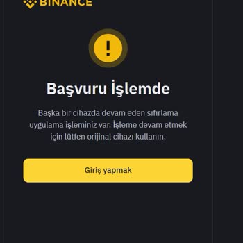 Binance Hesabına Erişim Sorunu