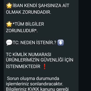 Kişisel Bilgilerimin İzinsiz Kullanımına Karşı Uyarı
