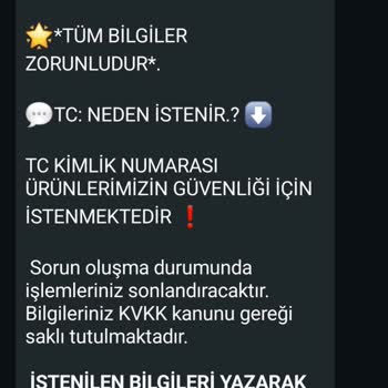 Kişisel Bilgilerimin İzinsiz Kullanımına Karşı Uyarı