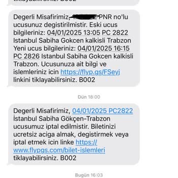 Pegasus İle Sürekli Değişen Uçuş Saatleri Ve İptaller