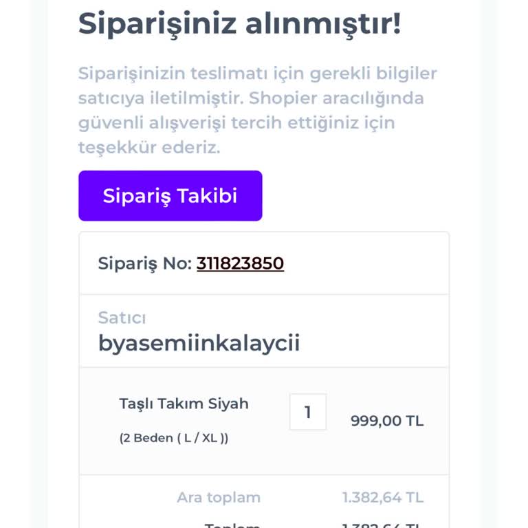 Shopier'de Taksit Sorunu Ve İptal Talebi