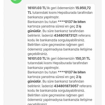 Yanlış İade Tutarı Ve Müşteri Hizmetleri Sorunu