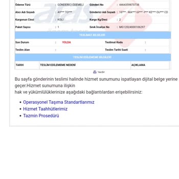 Aras Kargo'nun Yanlış Yönlendirme Ve İletişim Sorunu