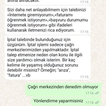 İptal İşlemlerinde Ulaşılamayan Millenicom