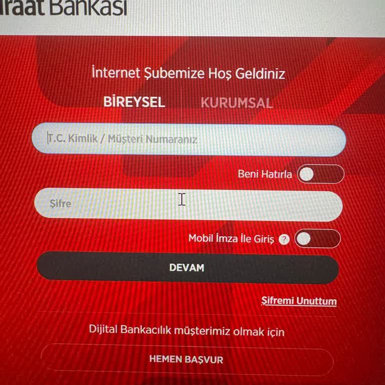 Ziraat Mobil Uygulama Erişim Sorunu Ve Yetersiz Destek