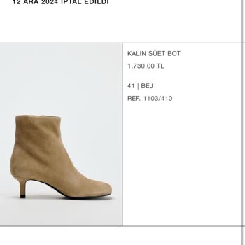 Zara İndirimli Ürün Siparişinin İptali Ve Etik Dışı Fiyat Artışı