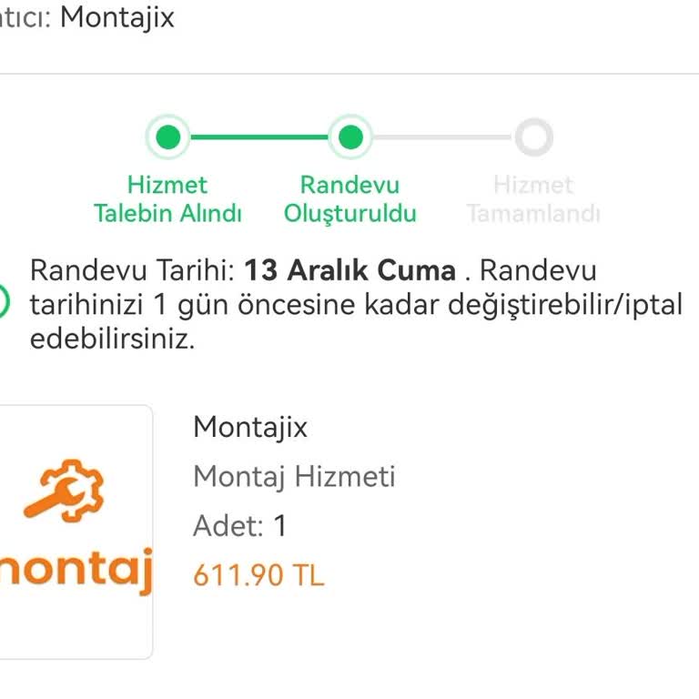 Montajix Firmasının Yanlış Adrese Gitmesi Ve İlgisizlik