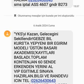 Sürekli İstenmeyen Mesaj Ve Aramalarla Rahatsız Edilme