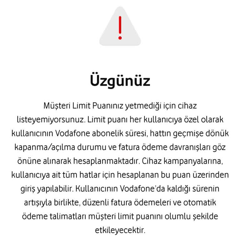 Müşteri Limit Uygulamasına İtiraz