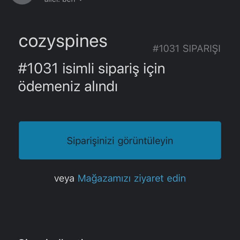 Cozyspines Sipariş Verdim, Ürün Hâlâ Gelmedi!