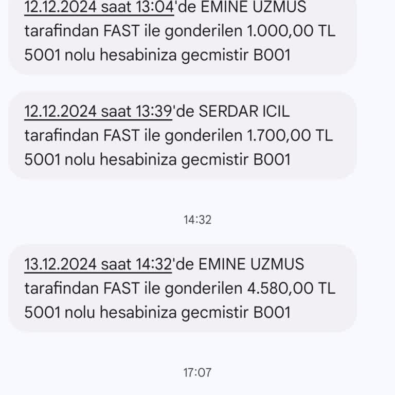 Bana Ait Olmayan Hesaba Gelen Para Bildirimi