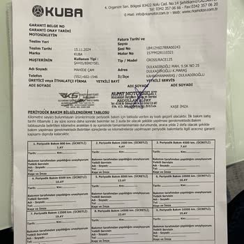 Kuba Race 125: Bir Aylık Sorunlar Ve Kalite Problemleri