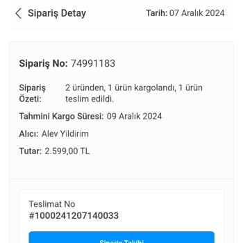 Karaca Home Siparişimde Kargo Sorunu Ve Mağduriyet