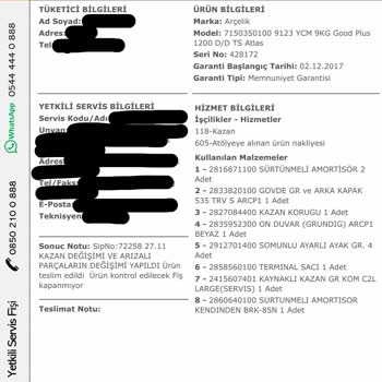 Sürekli Sallanan Çamaşır Makinesi Ve Çözüm Bulunamayan Sorunlar