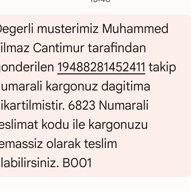 Sürat Kargo İle Tekrarlayan Teslimat Sorunu