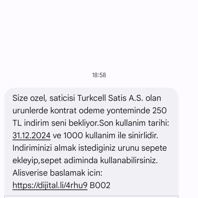 Turkcell Pasaj'da İndirim Kodu Sorunu