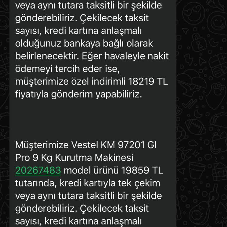 Vestel Kurutma Makinesi Mağduriyeti