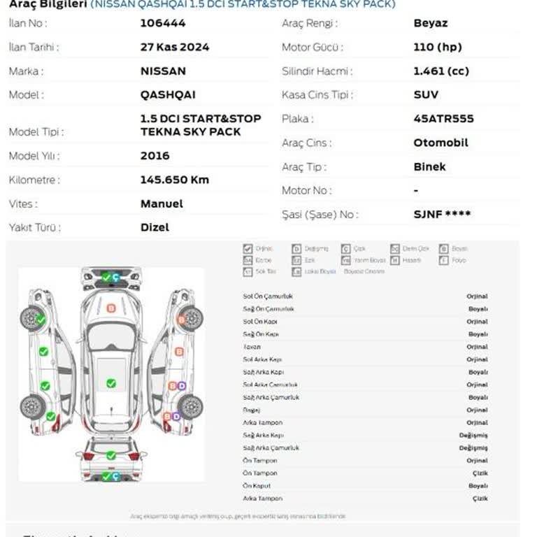 Ekspertiz Ücreti Ve Mekanik Sorunlar Konusunda Mağduriyet