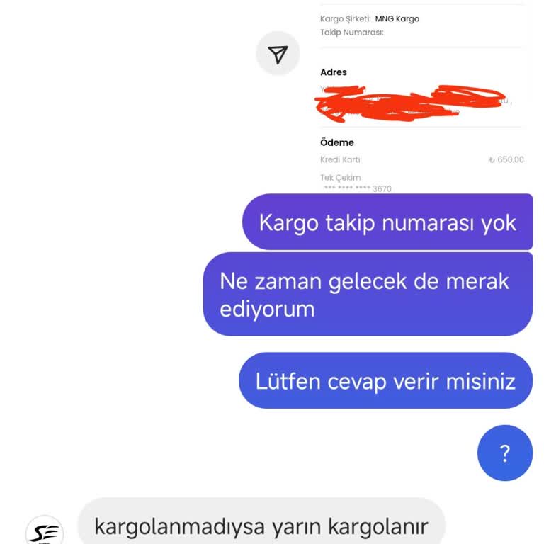 Sipariş Gecikmesi Ve Hayal Kırıklığı