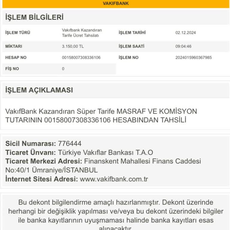 Haksız Kazandıran Tarife Kesintisi