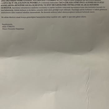 Adidas Ayakkabım 15 Günde Soldu, Güvenimiz Sarsıldı