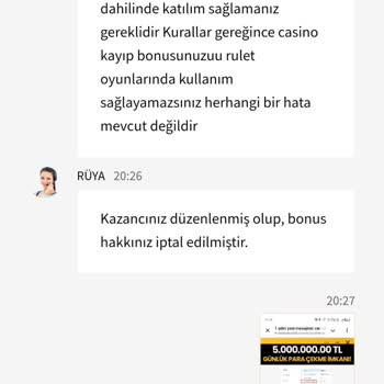 Kural Dışı İşlemler Ve Silinen Bonuslar
