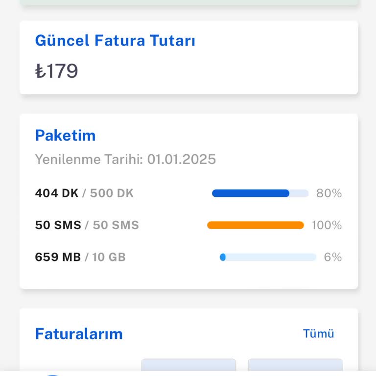 İnternet Paketindeki Ani Azalma Ve Yetersiz Destek