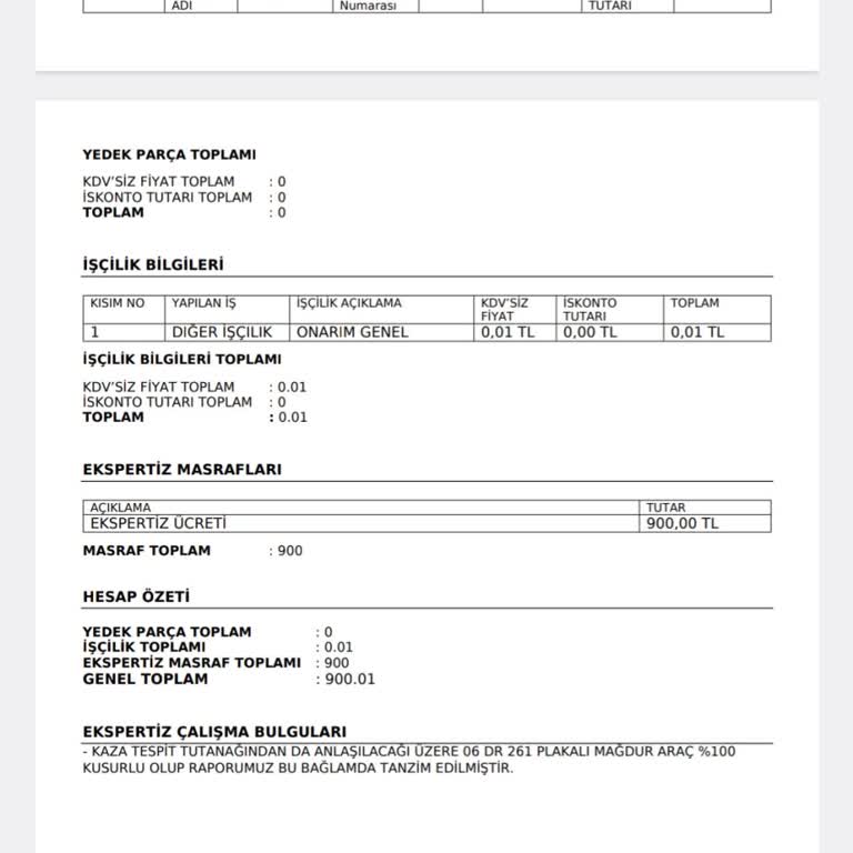 Yanlış Kaza Raporu: Sedan Araç Dolmuş Olarak Kaydedildi