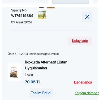 Yanlış Ürün Gönderimi Ve Değişim Sorunu