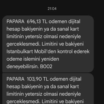 Belbim | İstanbulkart Sanal Kartla İnternet Harcaması Yapamama Sorunu