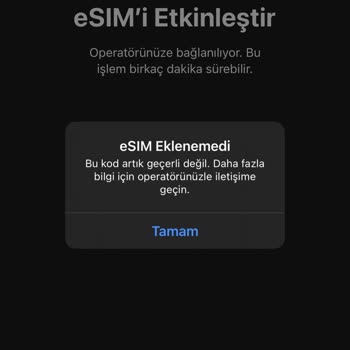 Turkcell Geçişinde E-Sim Sorunu