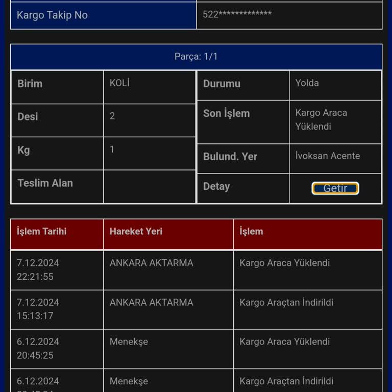 Kargom 7 Gündür Şubede Bekliyor