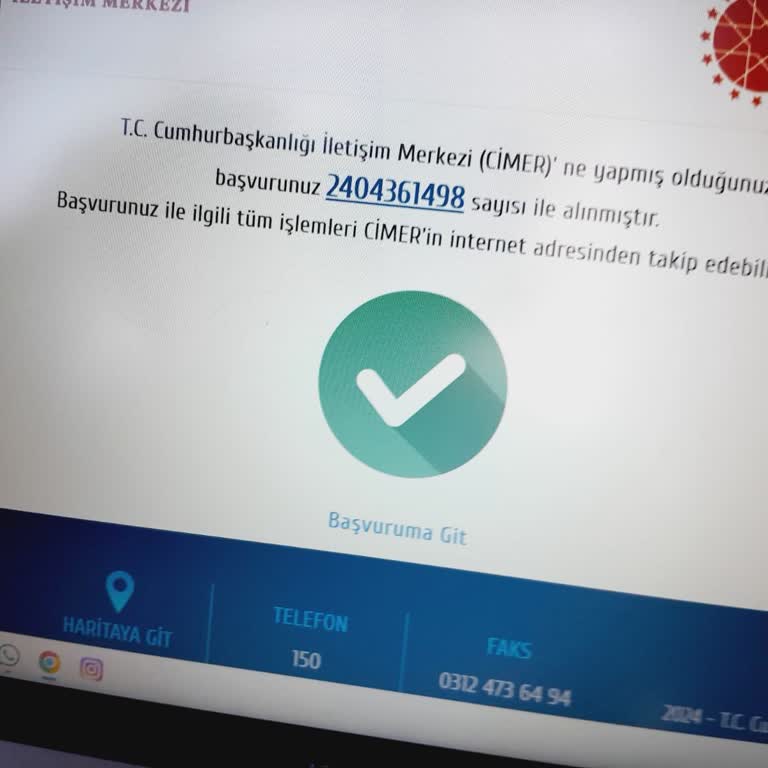 T. C. Cumhurbaşkanlığı CİMER Dilekçe İptal Talebi