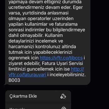 Fatura Limit Aşımı Ve Yanlış Bildirim Sorunu