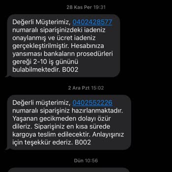 Sipariş İptali Ve Müşteri Hizmetleri İlgisizliği