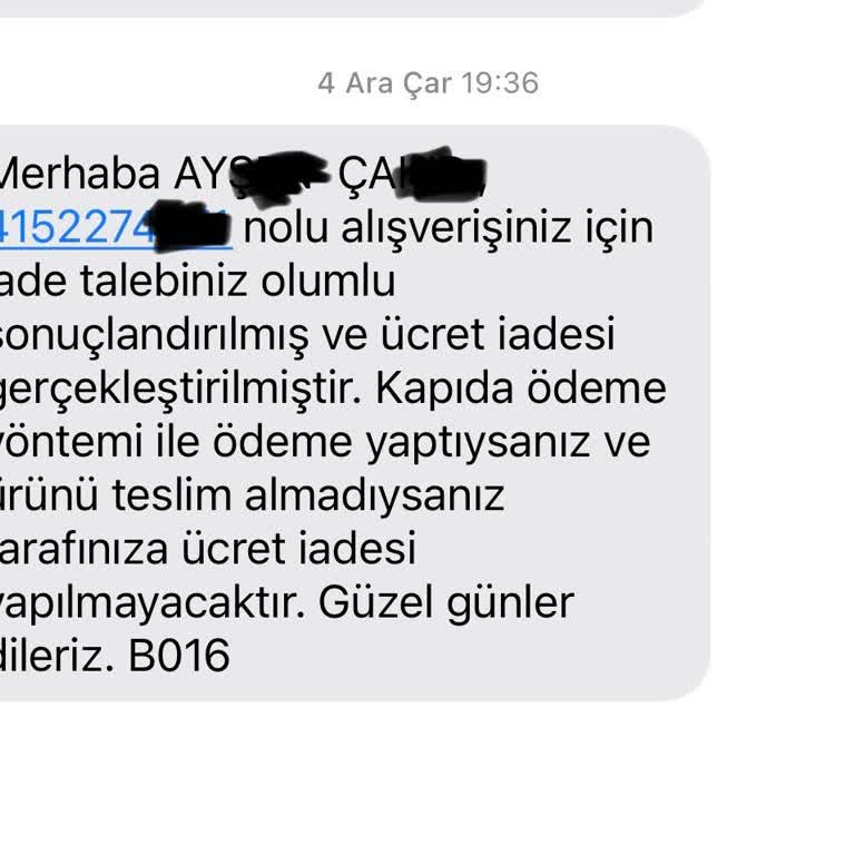 Boyner'den İade Edilen Ürünün Ücreti Neden Hala Yatmadı