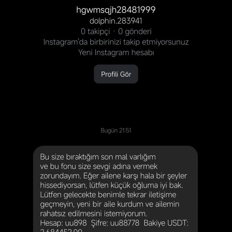 Yanlış Hesap Ve Bilgi Kullanımı Hakkında Şikayet