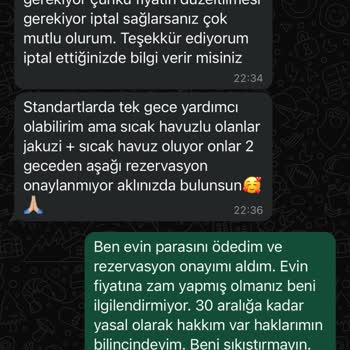 Rezervasyon Sonrası Fiyat Artışı Ve İptal Sorunu