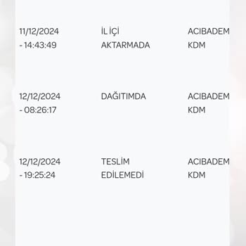 PTT Kargo Dağıtım Şubesinin Teslimat Sorunu