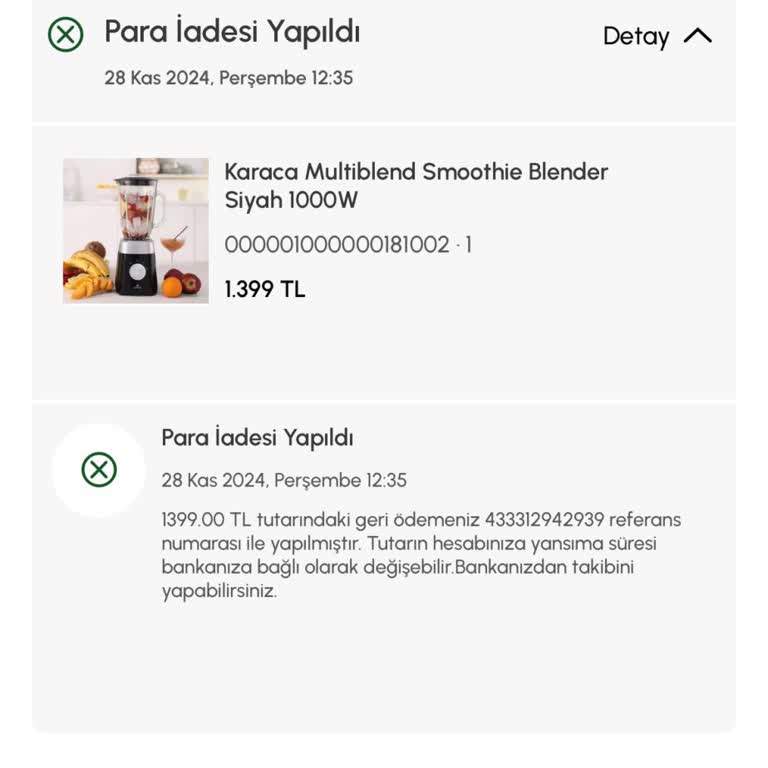 İade Edilmeyen Ücret Ve Ulaşılamayan Müşteri Hizmetleri