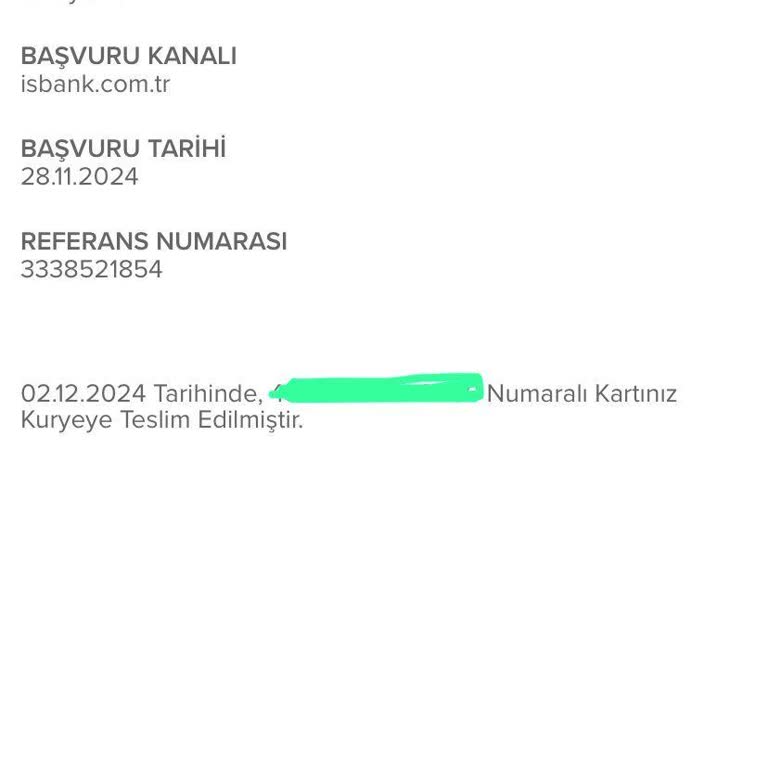 Kredi Kartı Teslimatında Belirsizlik Ve İletişimsizlik