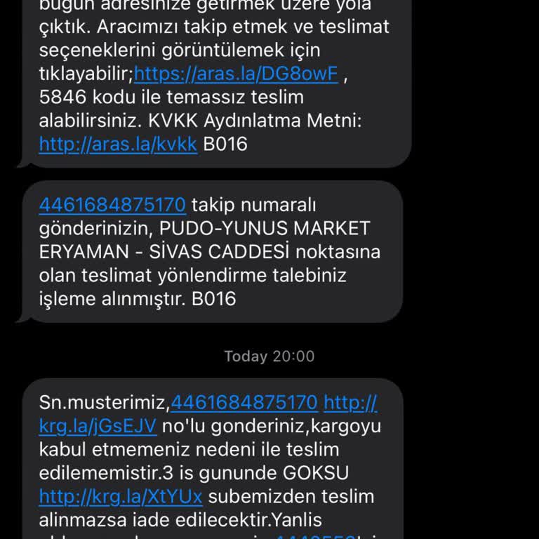 Aras Kargo'nun Yanıltıcı Kargo Takip Süreci Ve Şube Sorunu