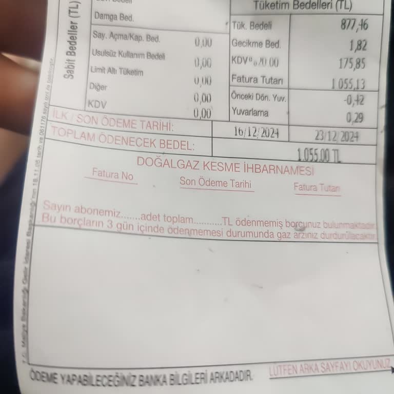 Palgaz Doğalgaz Faturalarında Tehditkar Yaklaşım!