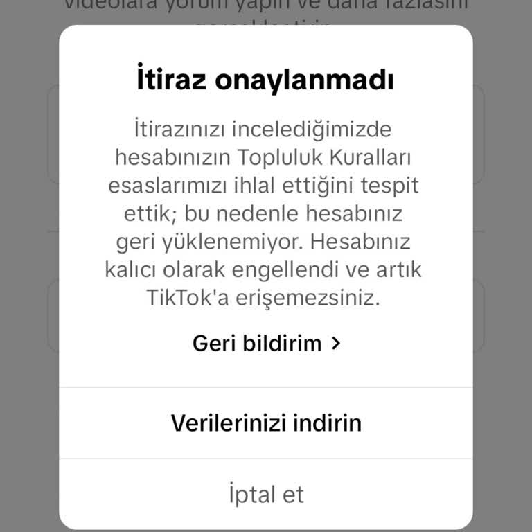 TikTok Hesabım Haksız Yere Askıya Alındı, Yardım Bekliyorum