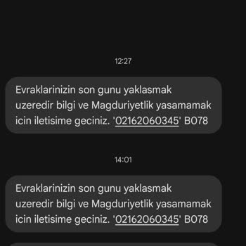 Av. Kaya Brk Dava / İcra SMS Dolandırıcılığı