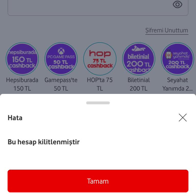 Vodafone Pay Hesabım Kilitlendi: Yardım İstiyorum!
