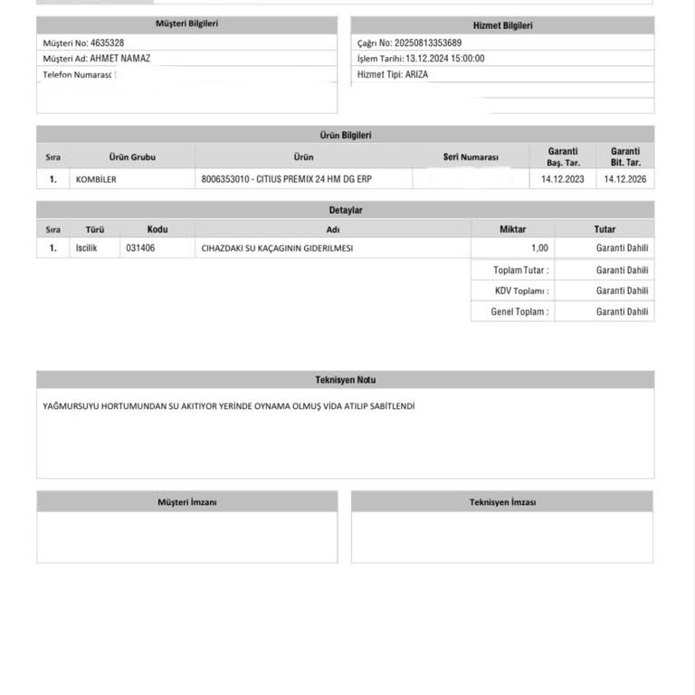 ECA Kombi Arızaları Ve Teknik Servis Mağduriyeti