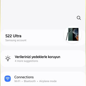 Samsung Galaxy S22 Ultra Türkçe Dil Sorunu Çözülmüyor